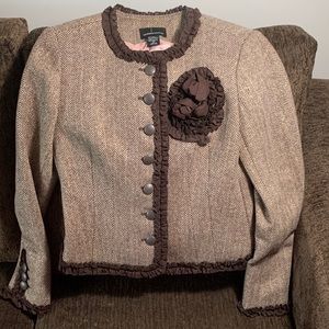 Woman Tweed Blazer/Jacket MODA Internacional size 2